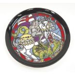 Poole Pottery limited edition St George charger boxed with certificate 292/1000. 12.5" dia.