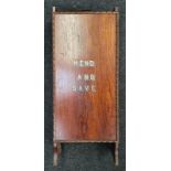 Vintage oak sewing cabinet.