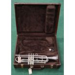 Besson New Creation vintage trumpet in double case. Vendor advises this has been overhauled.