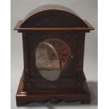 Vintage oak cased mantle clock.