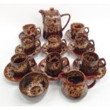 Fosters pottery coffee set.
