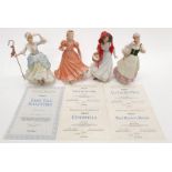 Wedgwood figurines with certificates.