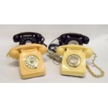 4 converted vintage telephones.