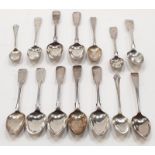 Quantity of silver Victorian teaspoons from a local collector. 255g