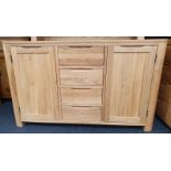 Large oak dresser base.