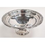 Small silver circular Tazza.