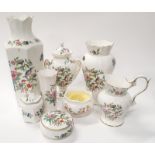A collection of Aynsley chinaware.
