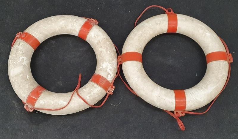 Two life buoy rings.