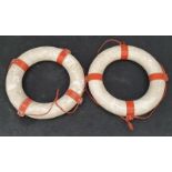 Two life buoy rings.