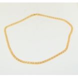 An 18ct gold necklace.