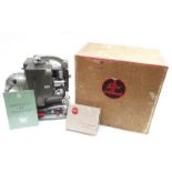 Vintage 1950's Bolex Paillard M8 8mm cine film projector in original box.