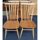 Four Ercol Blonde Blue Label Goldsmith chairs