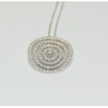 18ct diamond pendant - 1ct.