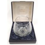 Caithness glass engraved table bowl boxed Ltd edition 6/500.
