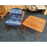 1950s retro table together 1950s retro teak chair