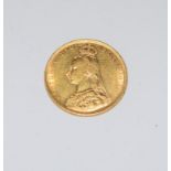 Gold Sovereign dated 1892.