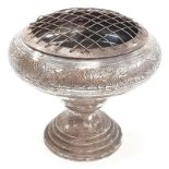 Indian silver posy bowl.