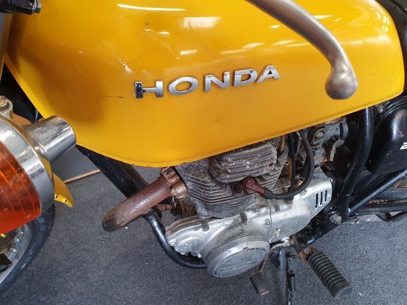 Honda CJ250T historic motorcycle barn stored lots of corresponding paper work MOT exempt showing - Image 2 of 7