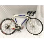 Trek Alpha Series 1000 blue and white road bike (HP).