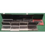 Eight laptops by Samsung, Acer, Toshiba, Packard Bell, Dell, HP and Novatech. (Direct from the