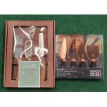 Two boxed cheese knife sets (REF 20).