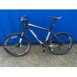 Specialized Rockhopper black and white mountain bike (WP).