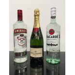 3 bottles of alcohol (Ref 55)
