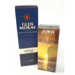 Two bottles of Whisky to include Glen Moray and Jura (DP6).