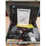 Panasonic E235 DV camera with wide angle adaptor lens and IANIRO ALADINO light - no battery pack (