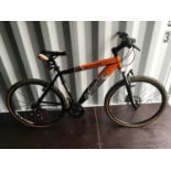 Blaster Shimano orange and black mountain bike (WP).