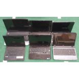 Six laptops by Acer and Dell (Direct from the receiver).