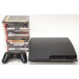 Sony PlayStation 3 Slim CECH-2503B with controller and 15 games (REF WP13).