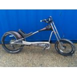 Silver dirt track bike (WP).