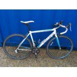 Carrera Virtuoso white and blue road bike (WP).