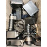 Box of camera equipment (REF C10).