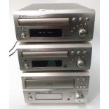 Denon Mini Hi-Fi seperates to include: Cassette Deck DRR-M30, CD Recorder CDR-M30 and CD Auto