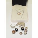Misc silver and other jewellery ref 43,7,18,58
