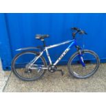 Trek 4300 silver and blue mountain bike (WP).