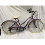 Verve Real purple ladies shopping bike (HP).