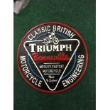 Large Triumph Bonneville sign (ref.238)