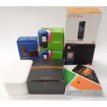 Eight boxed mobile phones to include Nokia, Sony and HTC (WP64).