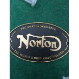 Black and gold Norton Sign (Ref 239)