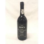 A 1986 bottle of Dow?s Quinta do Bomfim vintage port.