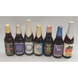 Seven Vintage Bottles of various Ale.