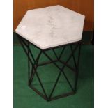 Small marble topped table (REF 7).