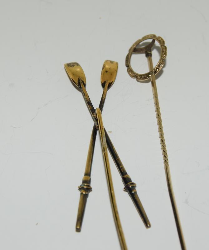A collection of stickpins to include, 2 jockey caps. (NI007) - Image 4 of 4