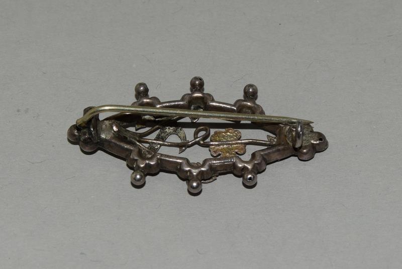 5 x Victorian Silver and Paste Sweetheart Brooches. - Image 5 of 7