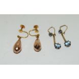 2 pairs of 9ct Gold Earrings. (NI010)