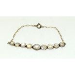 Silver Moonstone bracelet - tested. (L13)