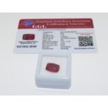 Natural Ruby Gemstone, 7.1ct with Certificate